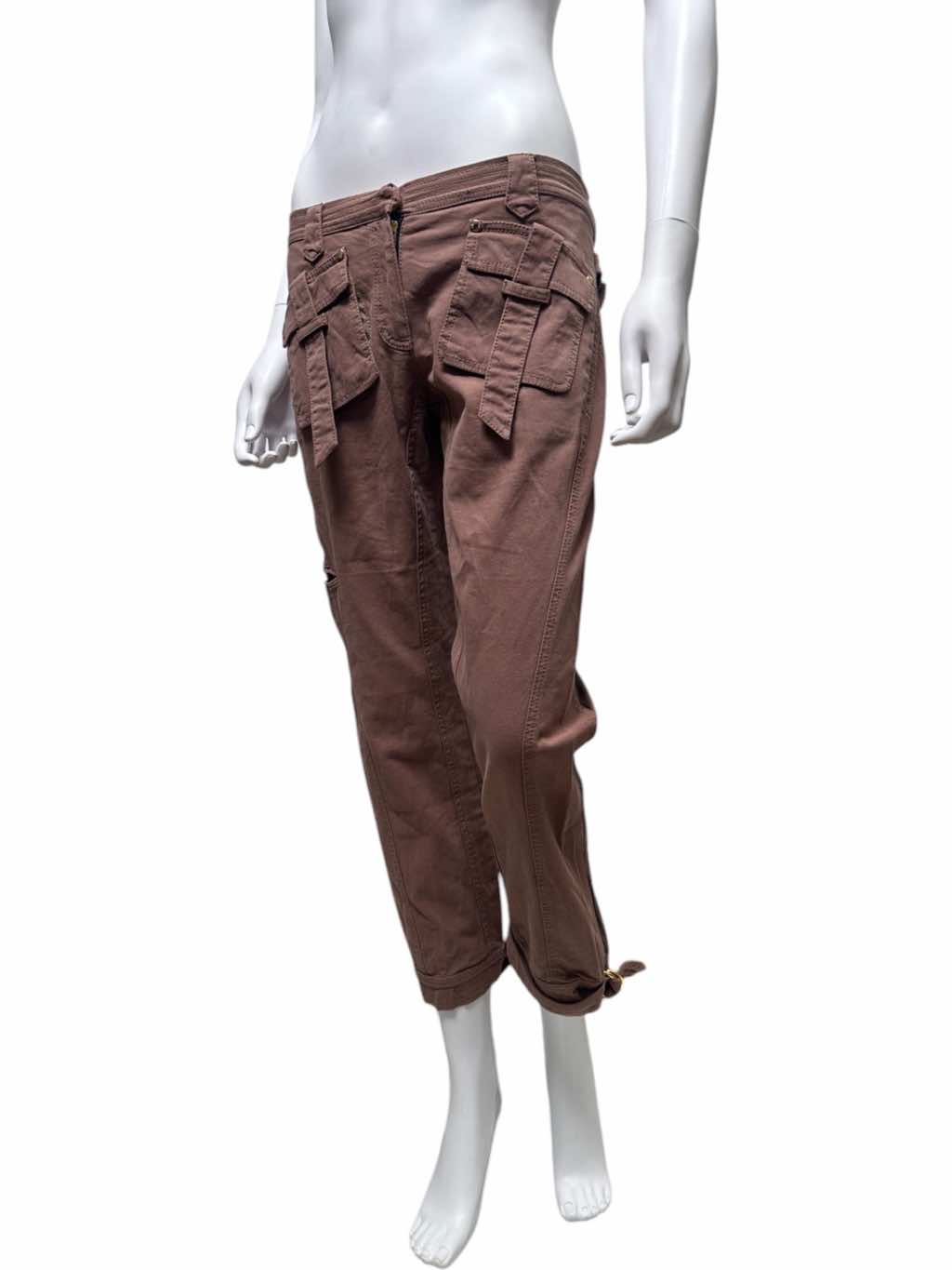 Roberto Cavalli Bondage Burgundy Pants - Back view