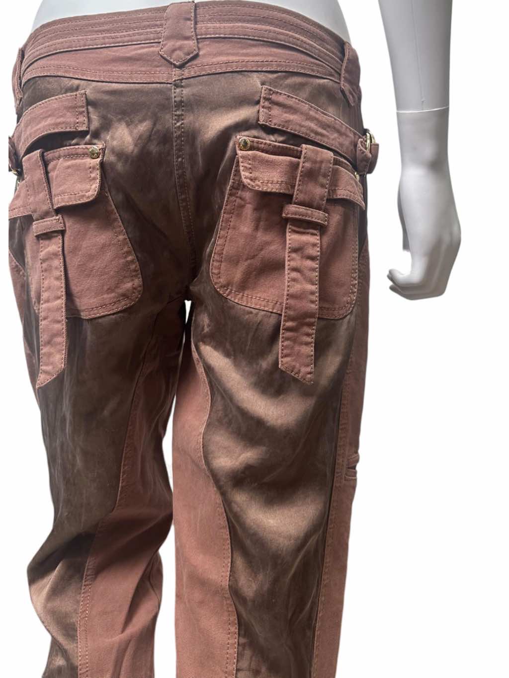 Roberto Cavalli Bondage Burgundy Pants - Detail 2