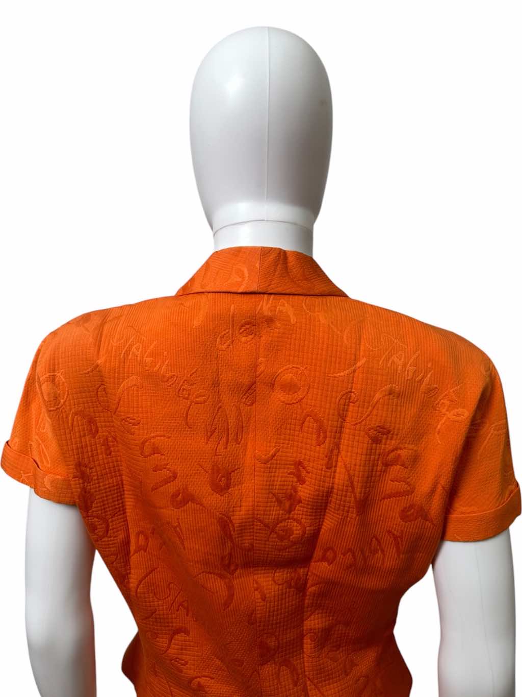 Gianfranco Ferré Orange Letter Pattern Tailleur - Image 11