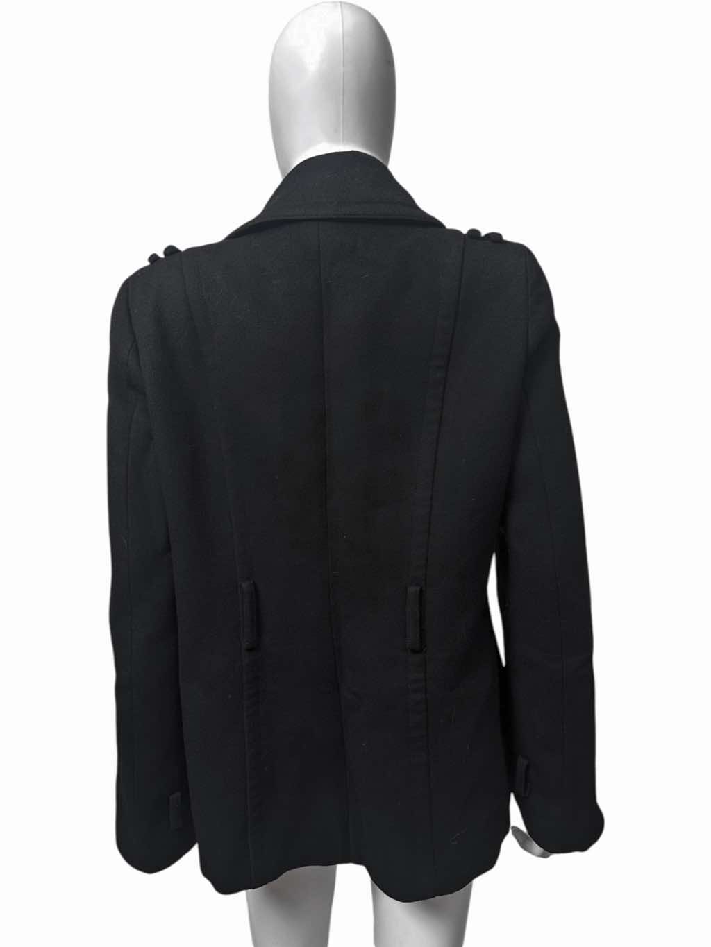 Roberto Cavalli Chiffon Black Jacket with Gold Buttons - Image 6