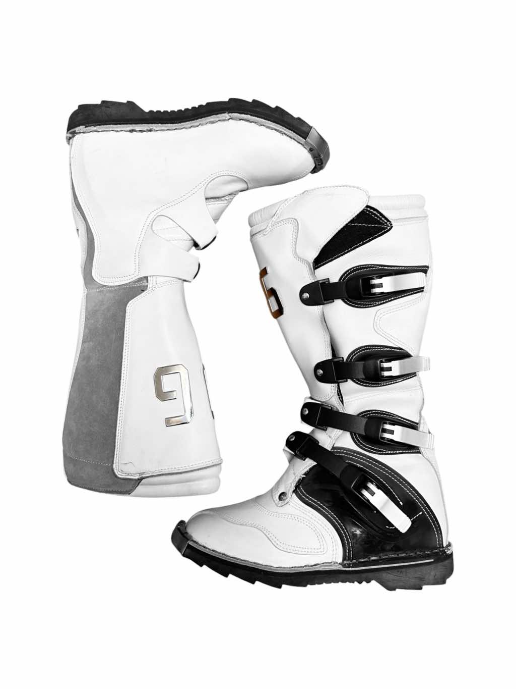 Dolce & Gabbana Moto Cross White Boots - Detail 1