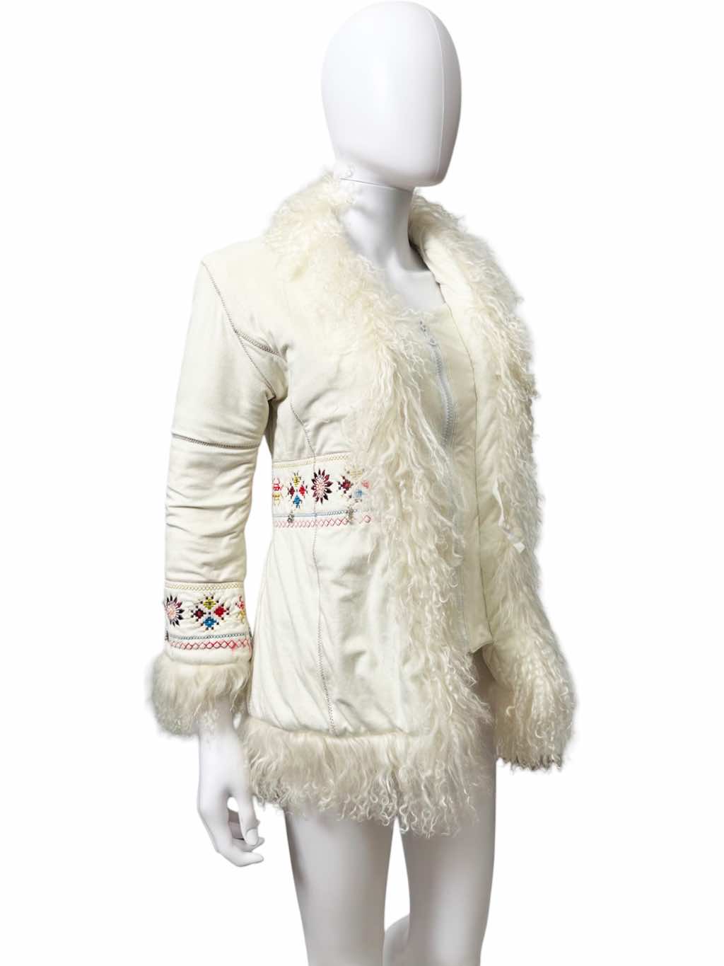 Versace Embroidered Afghan Coat - Back view