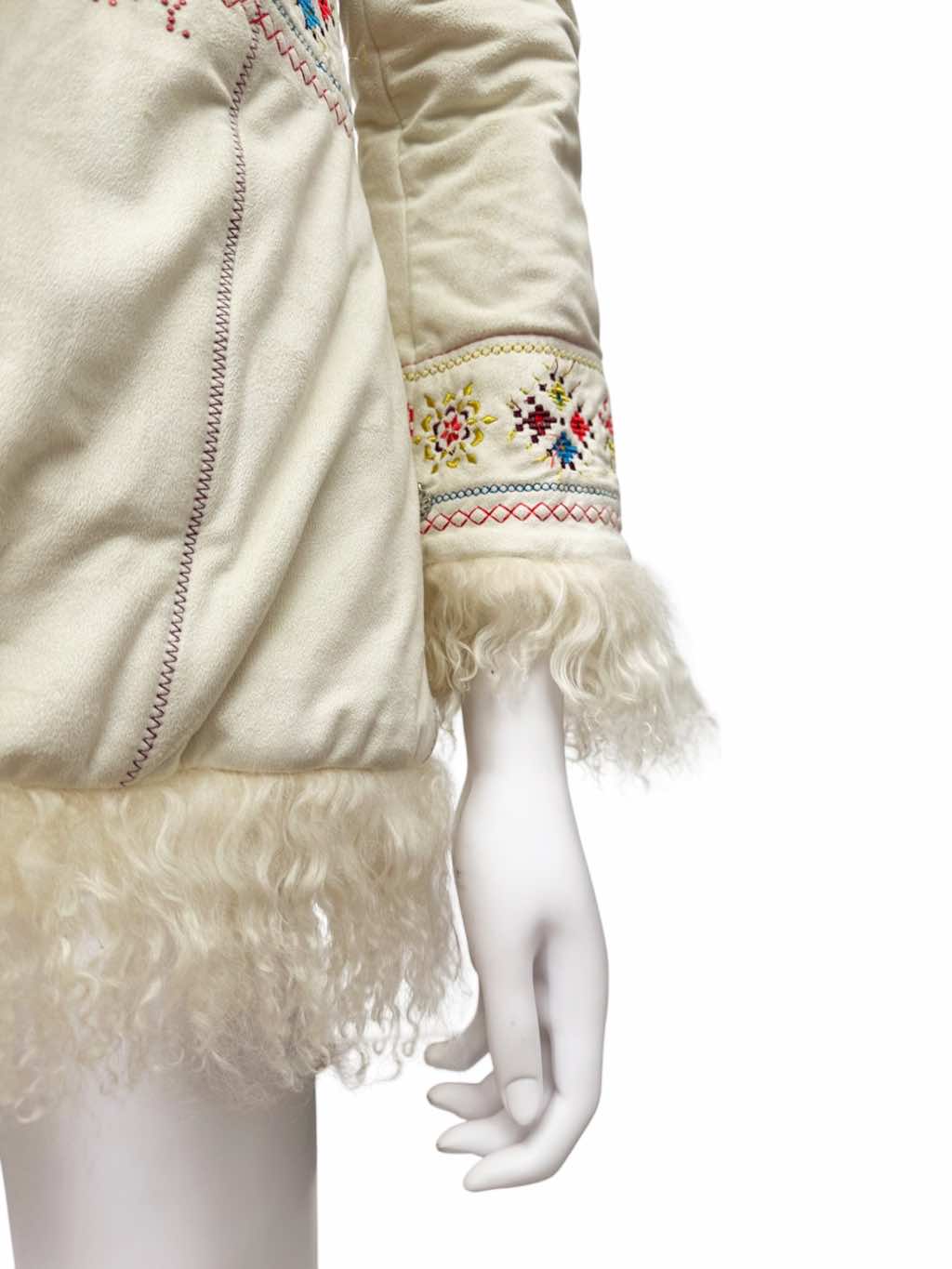 Versace Embroidered Afghan Coat - Side view