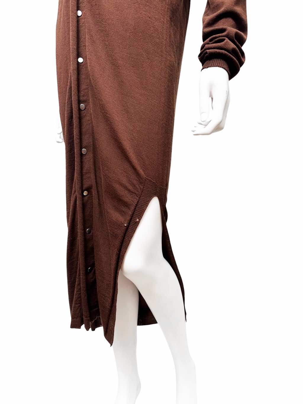 Rick Owens TECUATL Brown Oversized Cardigan - Image 10