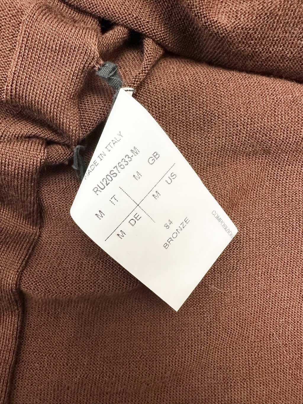 Rick Owens TECUATL Brown Oversized Cardigan - Image 12