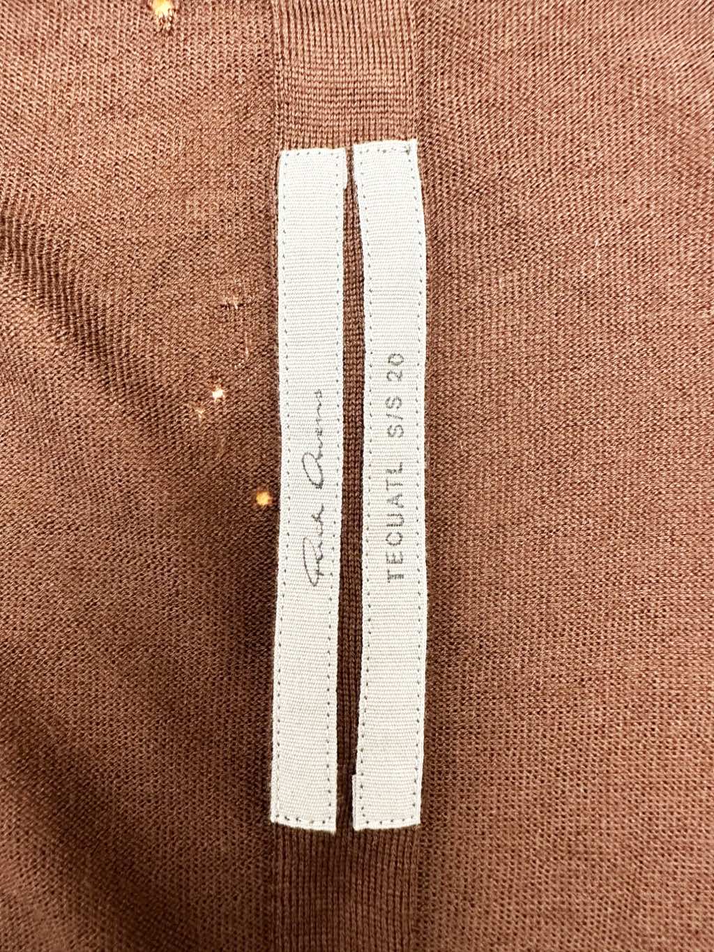 Rick Owens TECUATL Brown Oversized Cardigan - Image 13