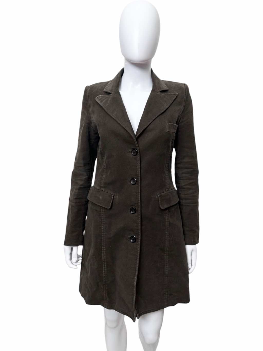 Alexander Mcqueen Brown Coat