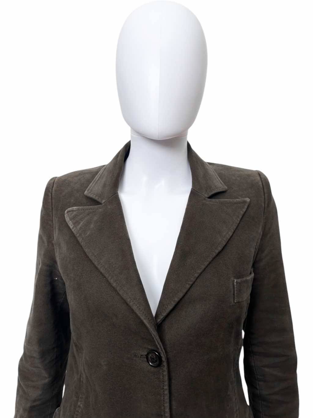 Alexander Mcqueen Brown Coat - Detail 1