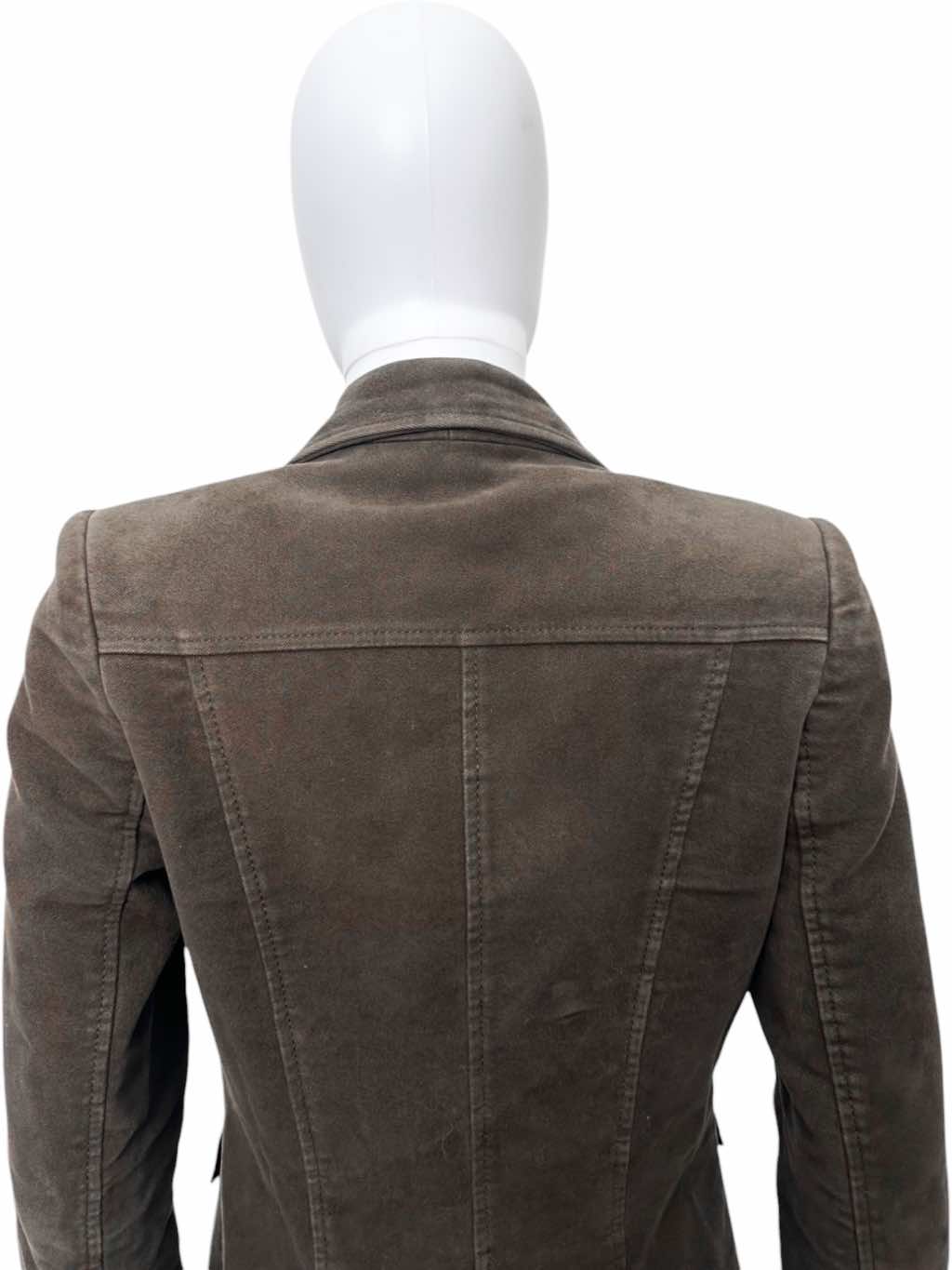 Alexander Mcqueen Brown Coat - Detail 2