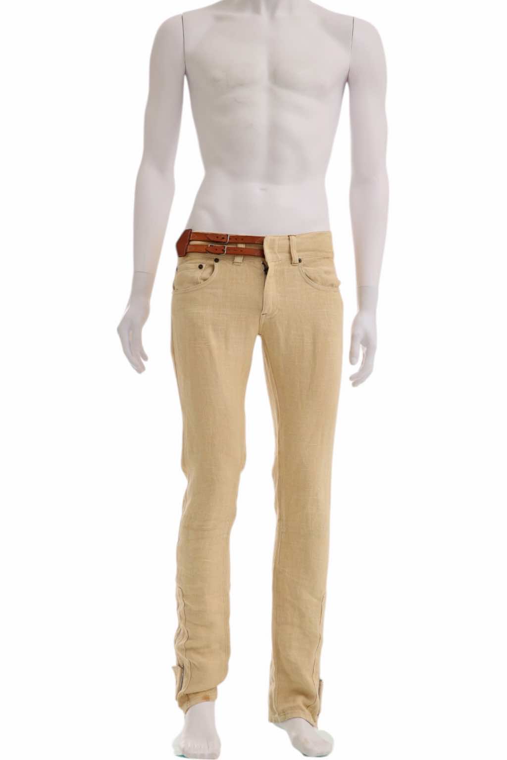Ralph Lauren Beige Belted Jeans