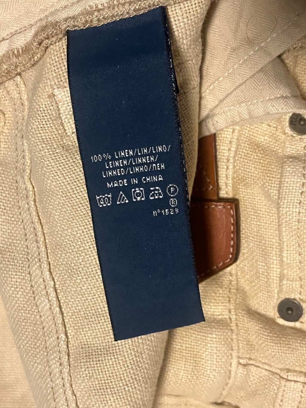 Ralph Lauren Beige Belted Jeans - Image 13