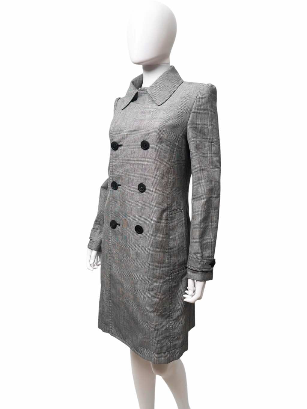 Junya Watanabe Double Breasted Grey Coat - Back view
