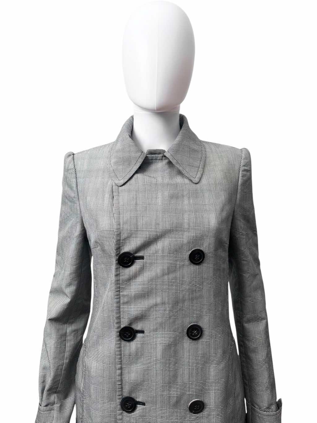 Junya Watanabe Double Breasted Grey Coat - Side view