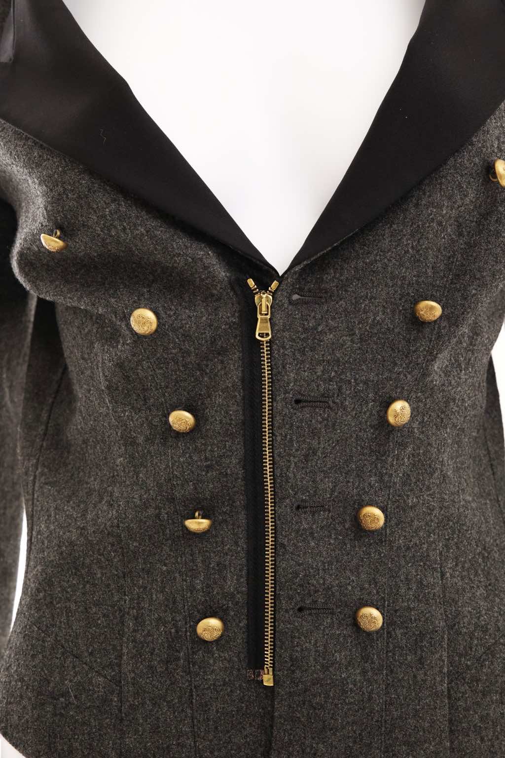 Balenciaga Napoleon Grey Jacket - 4