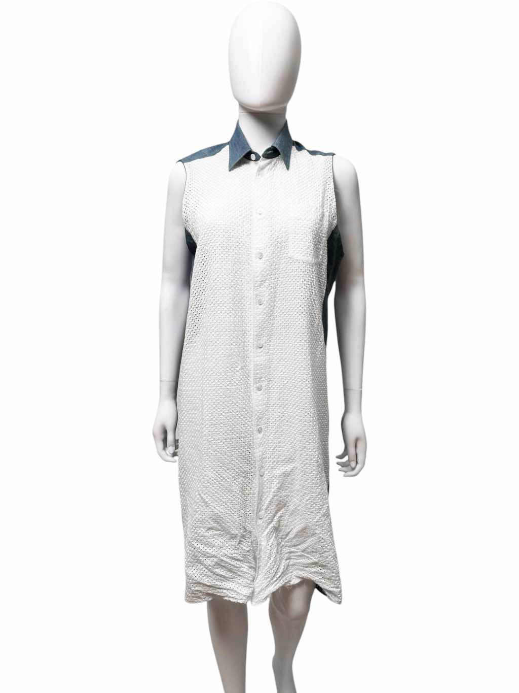 Junya Watanabe Denim Button Up Bow Dress