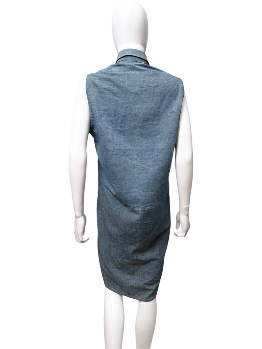 Junya Watanabe Denim Button Up Bow Dress - Image 6