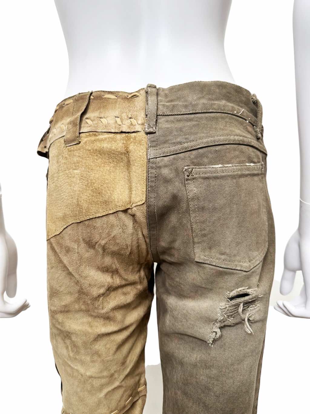 Dolce & Gabbana Suede and Denim Pants - Detail 2