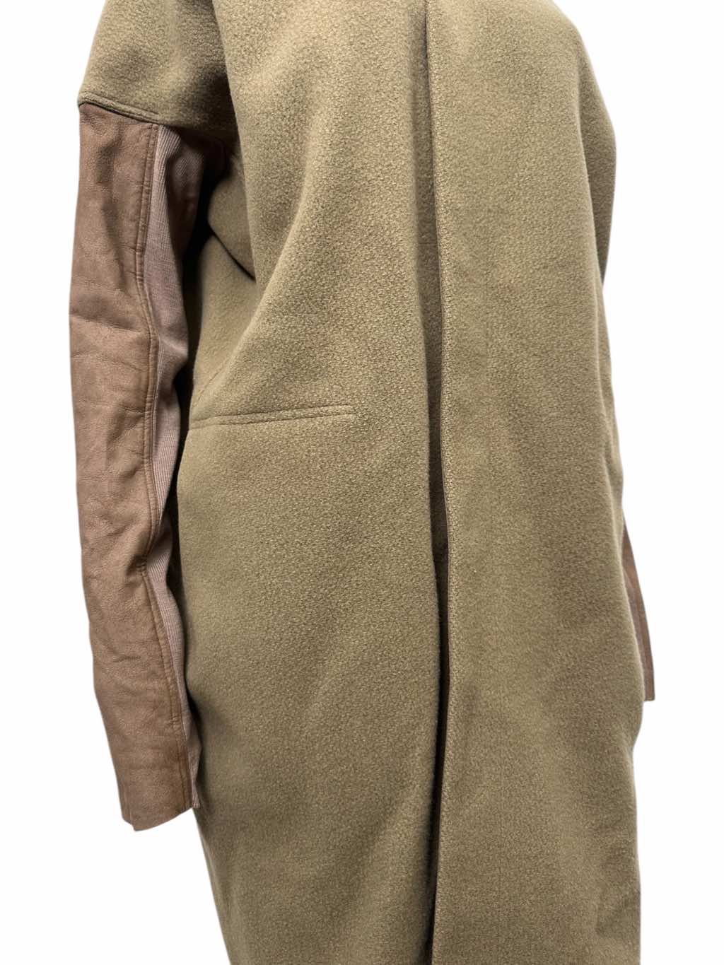 Rick Owens FAUN Brown Wool and Suede Coat - Image 10