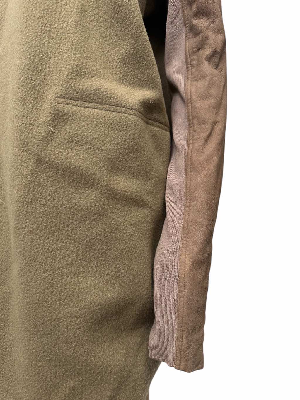 Rick Owens FAUN Brown Wool and Suede Coat - Image 11