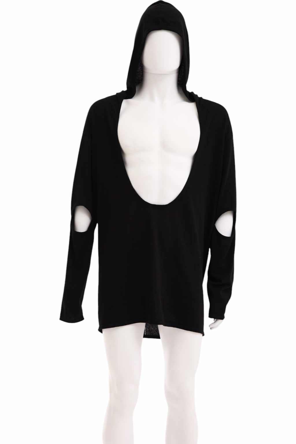 Givenchy Boat Neck Black Hoodie