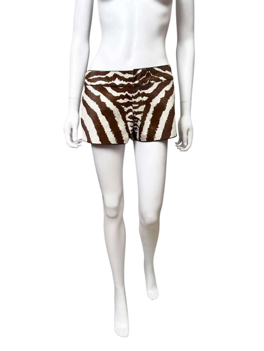 Gucci PonyHair Zebra Print Shorts