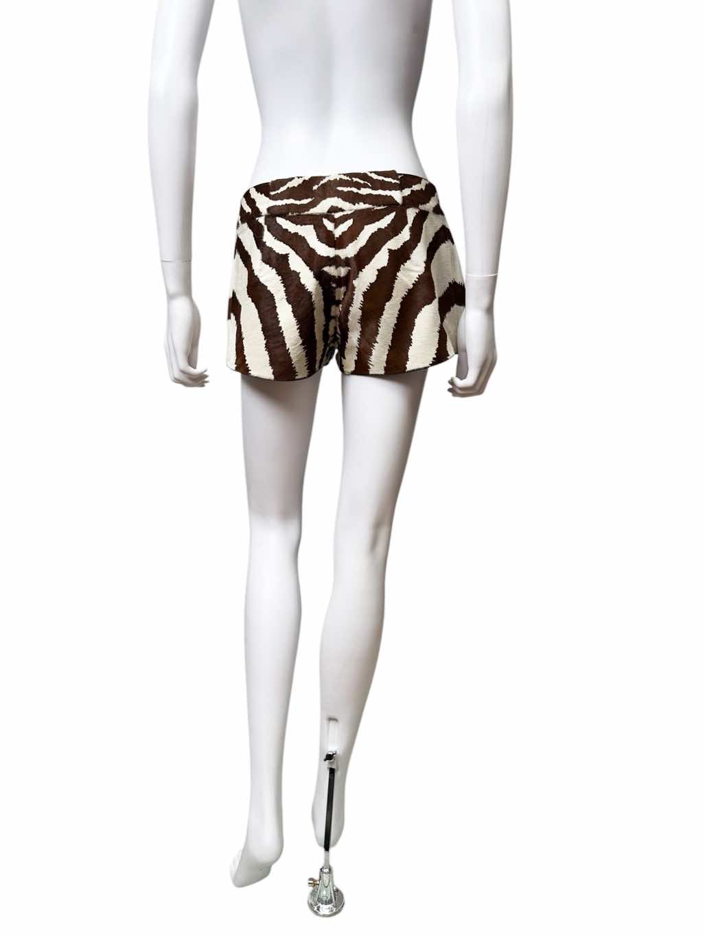 Gucci PonyHair Zebra Print Shorts - Image 6