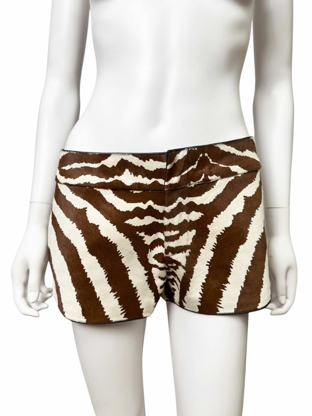 Gucci PonyHair Zebra Print Shorts - Side view