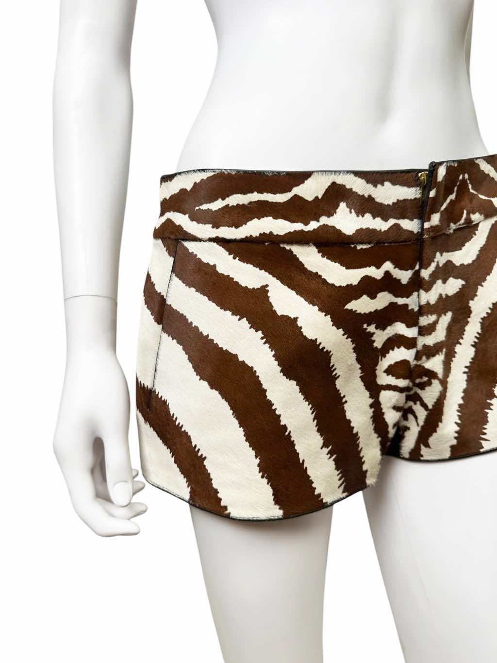 Gucci PonyHair Zebra Print Shorts - Image 10