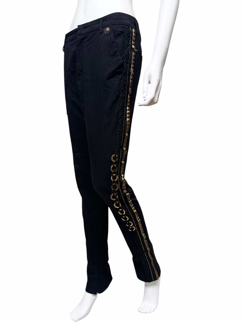Gucci Studded Embellished Black Pants - Side view