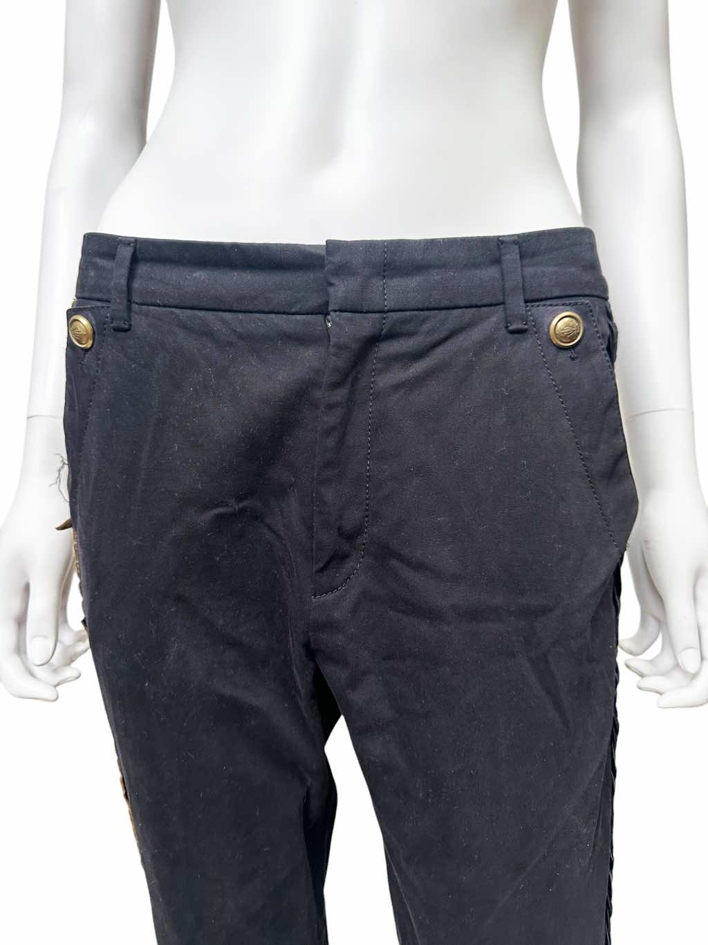 Gucci Studded Embellished Black Pants - Detail 1