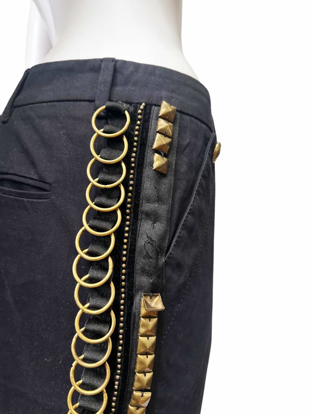 Gucci Studded Embellished Black Pants - Image 14