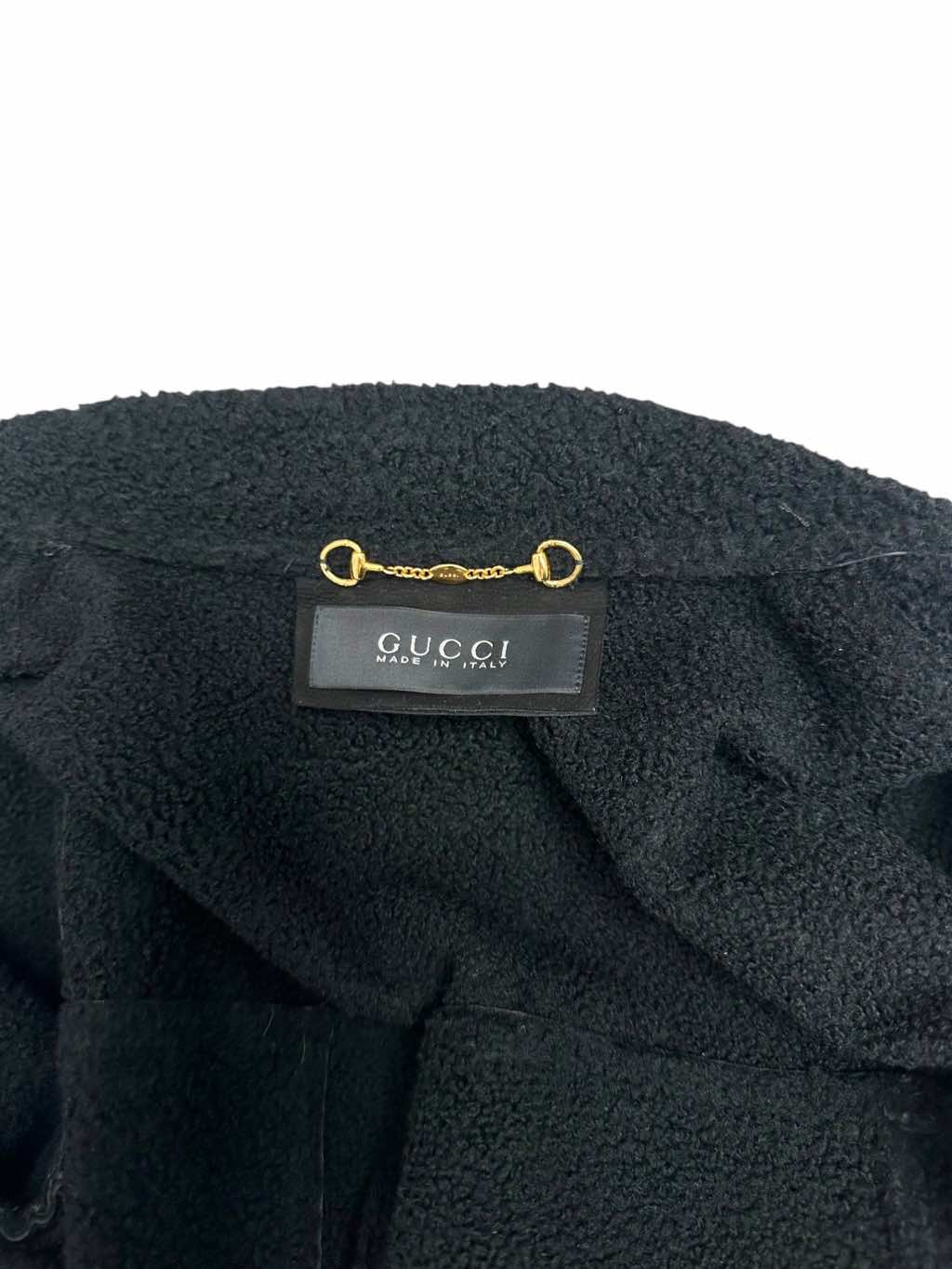 Gucci Suede Black Racoon Fur Jacket - Image 13