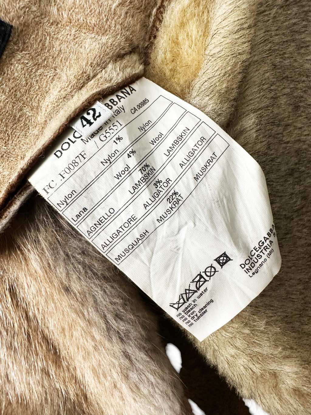 Dolce & Gabbana Brown Lambskin Fur Coat - Image 18