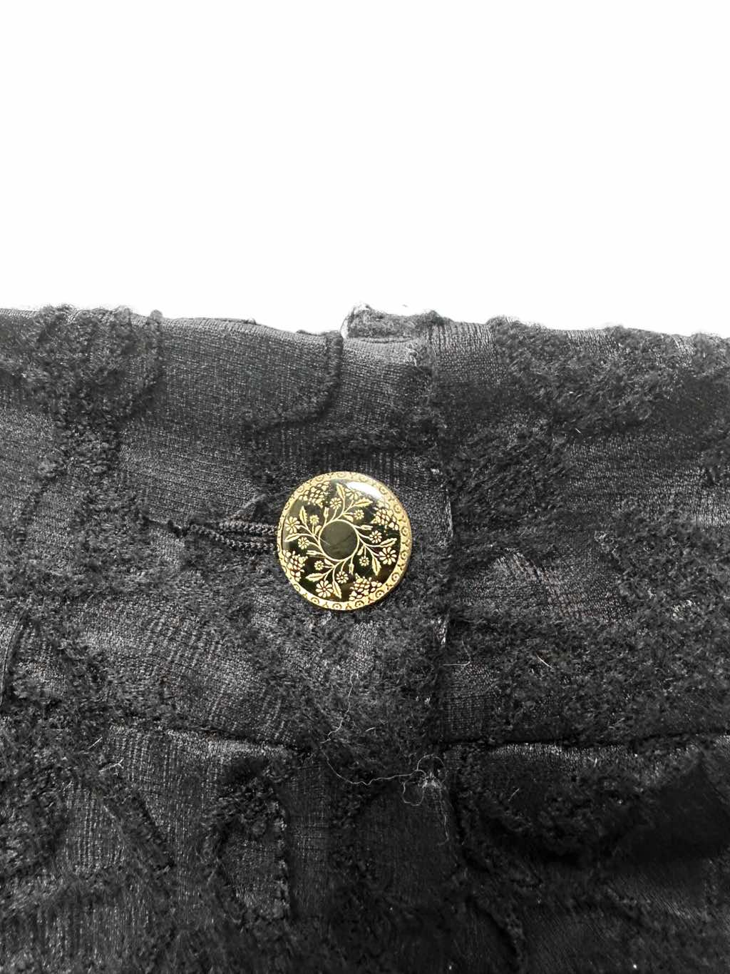 Roberto Cavalli Black Floral Knitted Pants - Image 10