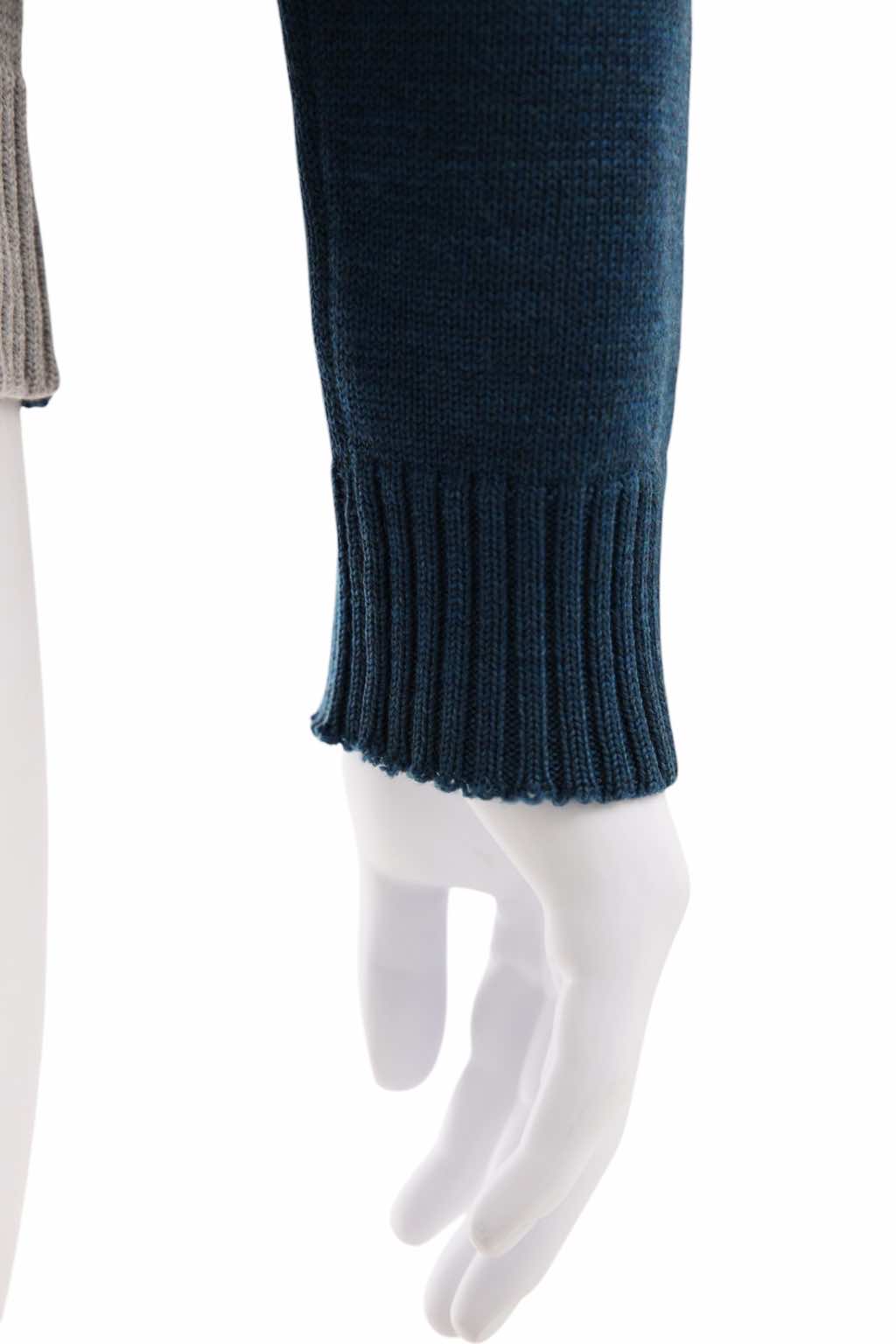 Raf Simons Geomtric Grey and Blue Sweater - Image 12