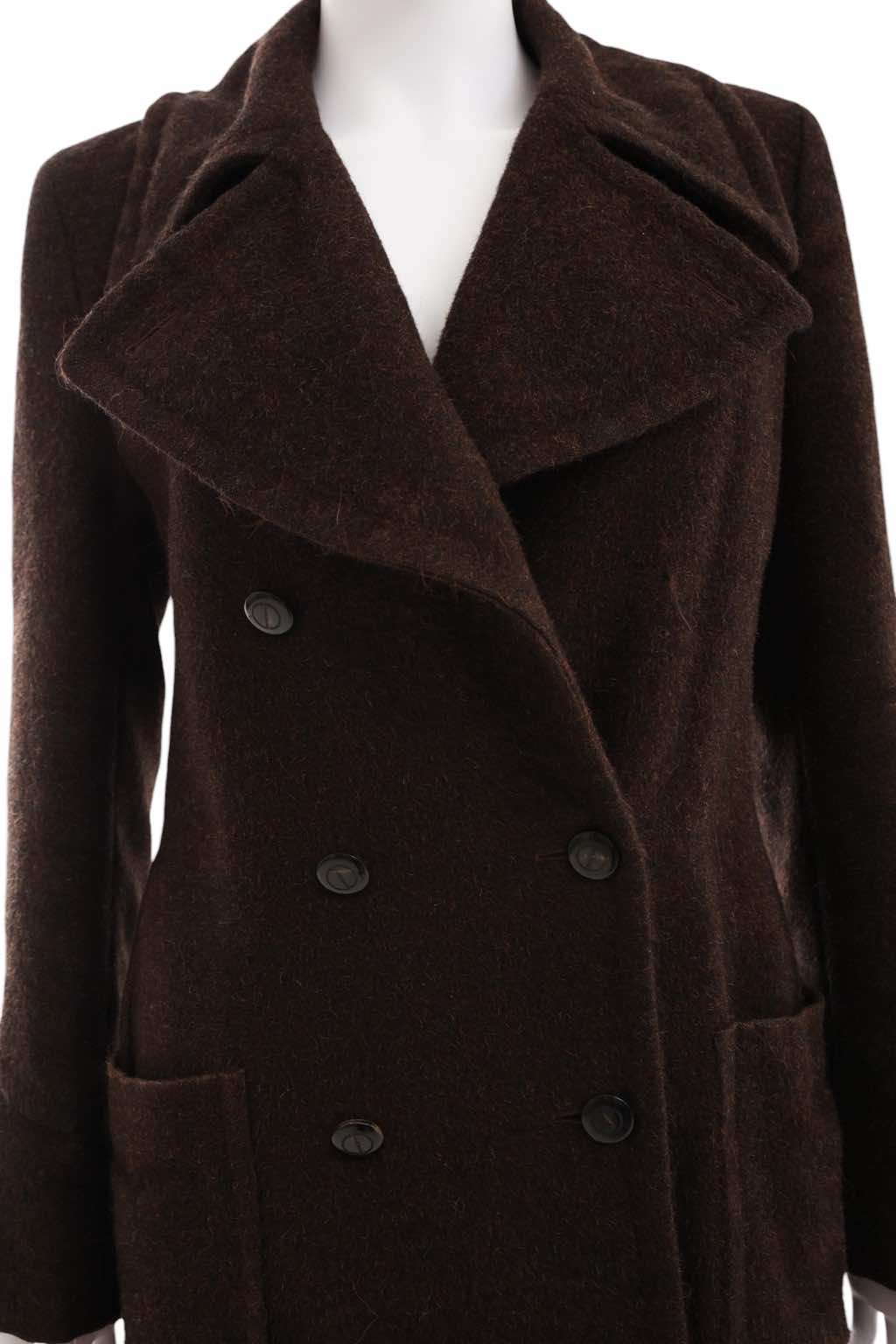 Gucci Brown Wool Coat - Side view