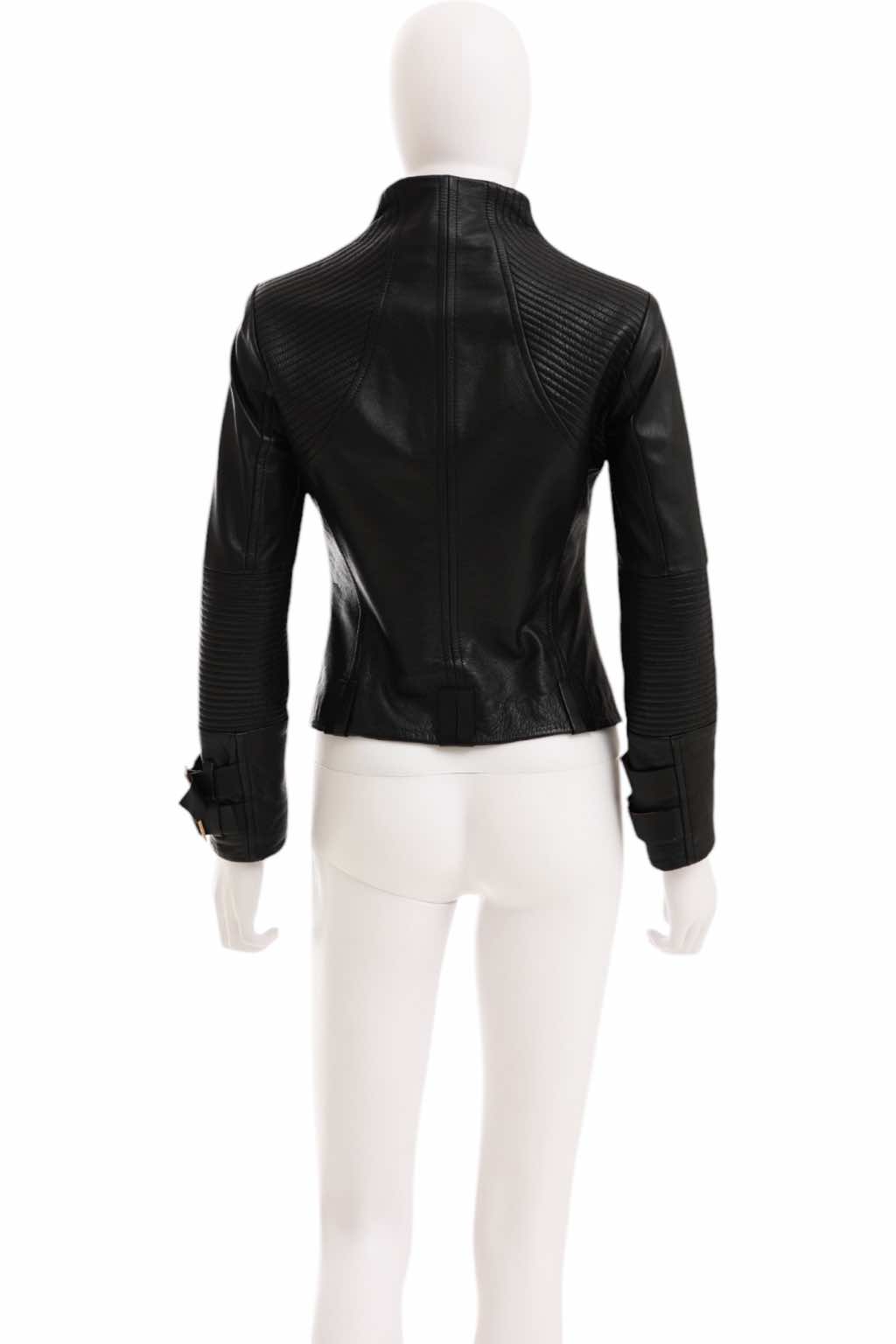 Gucci Black Leather Biker Jacket - 4