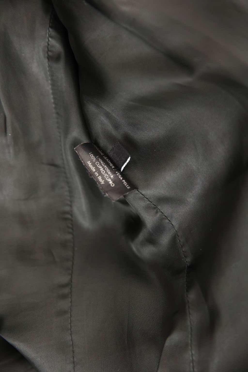 Gucci Black Leather Biker Jacket - Image 14