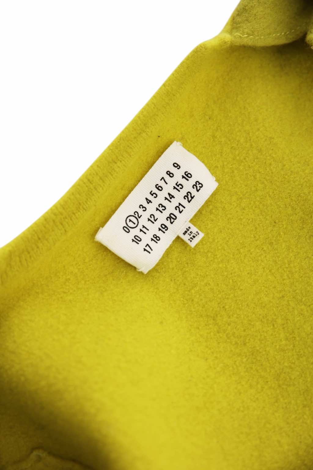 Maison Martin Margiela Cropped Yellow Button Up Cardigan - Detail 2