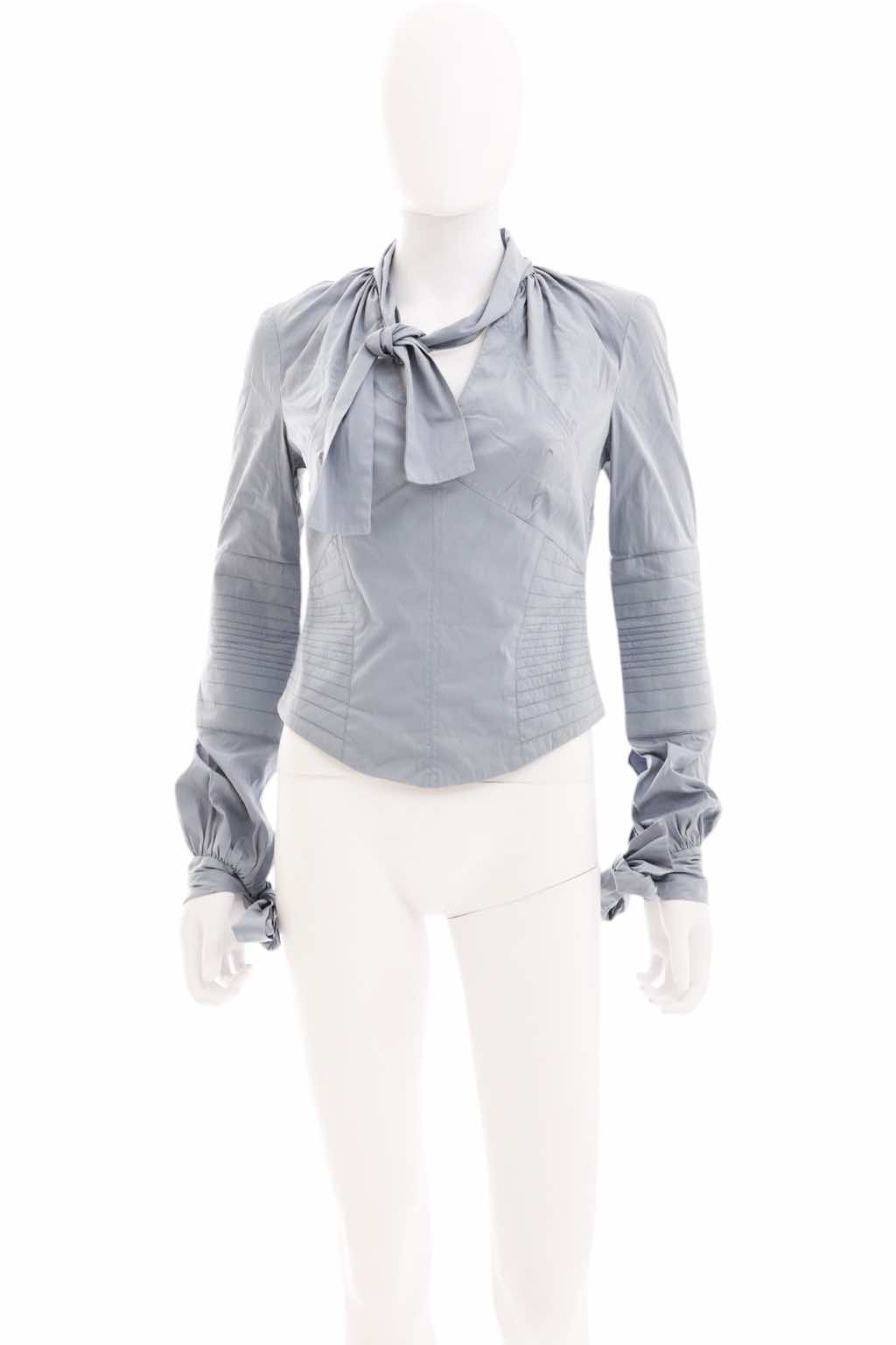 Gucci Grey Laced Fringe Top