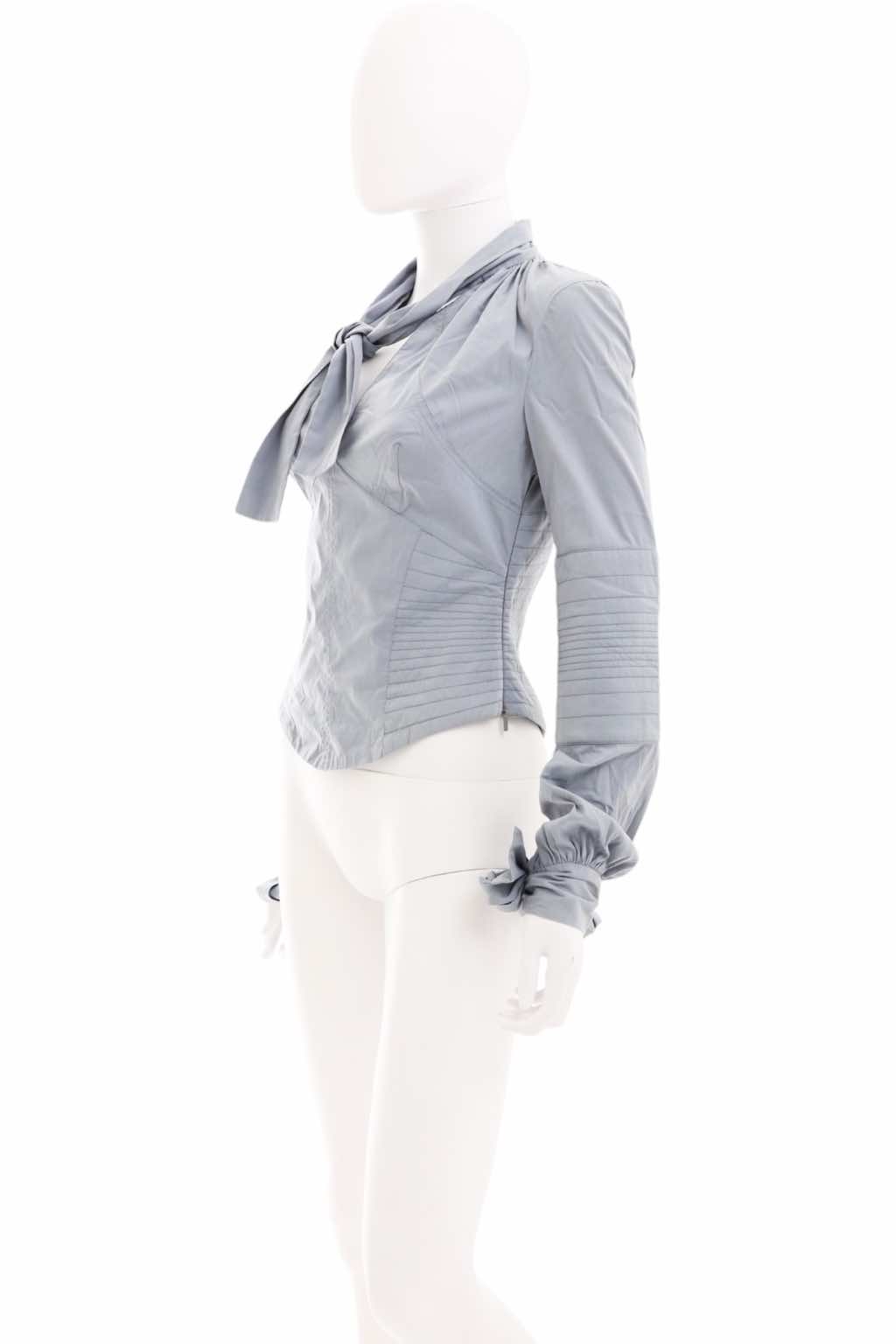 Gucci Grey Laced Fringe Top - Back view