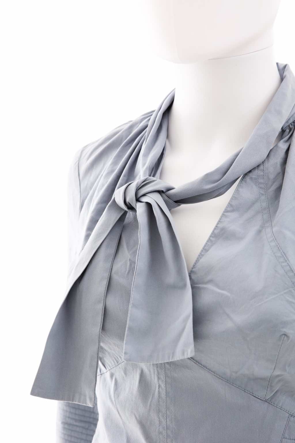 Gucci Grey Laced Fringe Top - Image 6