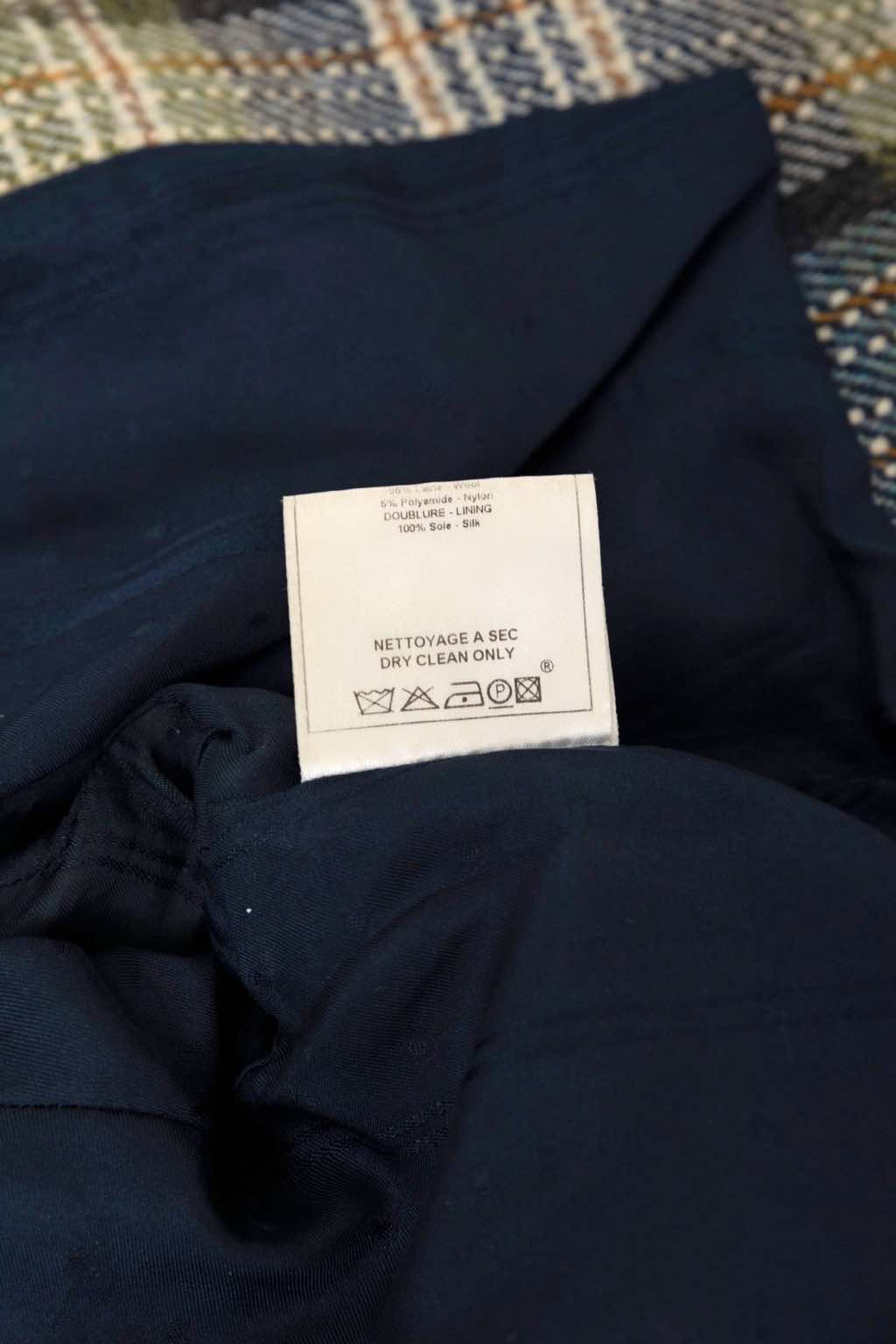 John Galliano Bondage Chequered Button Up Jacket - Image 13