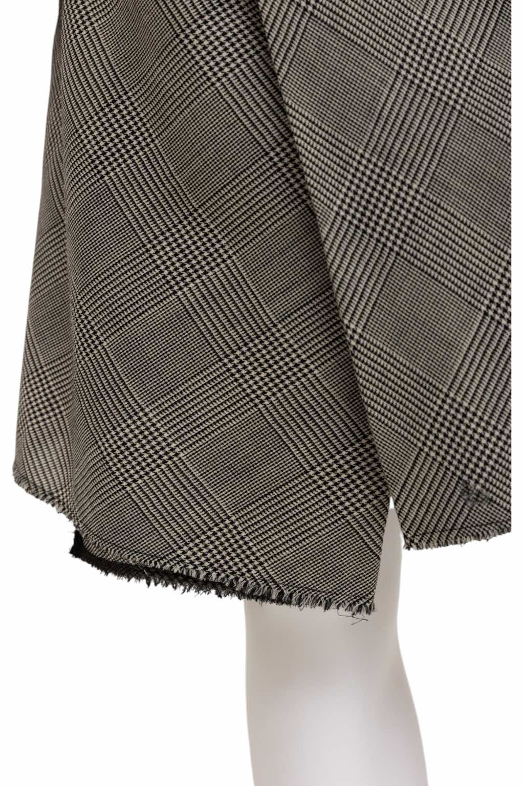 Junya Watanabe Grey Tartan Asymmetric Coat - Image 11