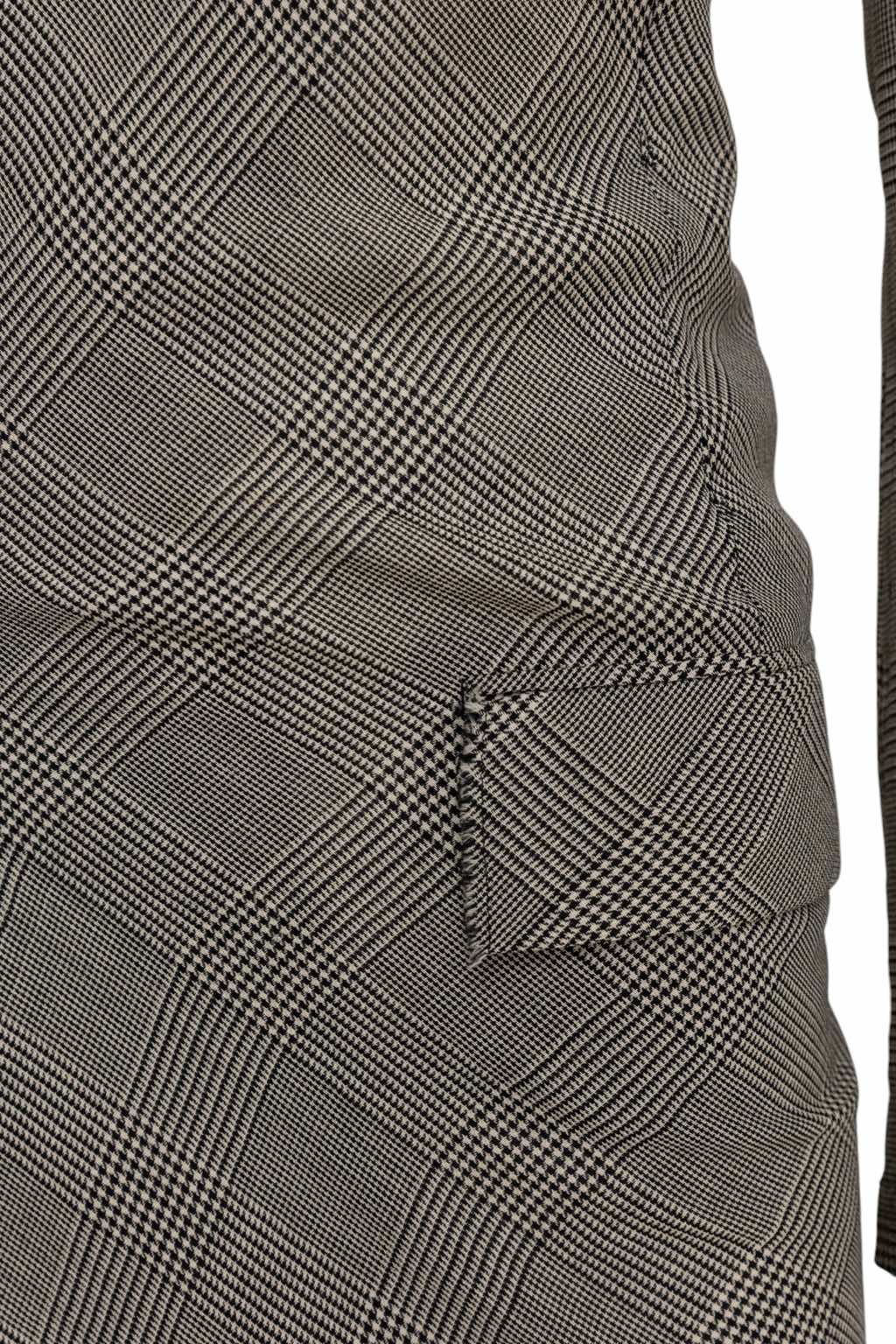 Junya Watanabe Grey Tartan Asymmetric Coat - Image 12