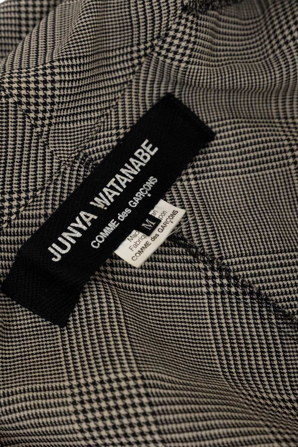 Junya Watanabe Grey Tartan Asymmetric Coat - Image 15
