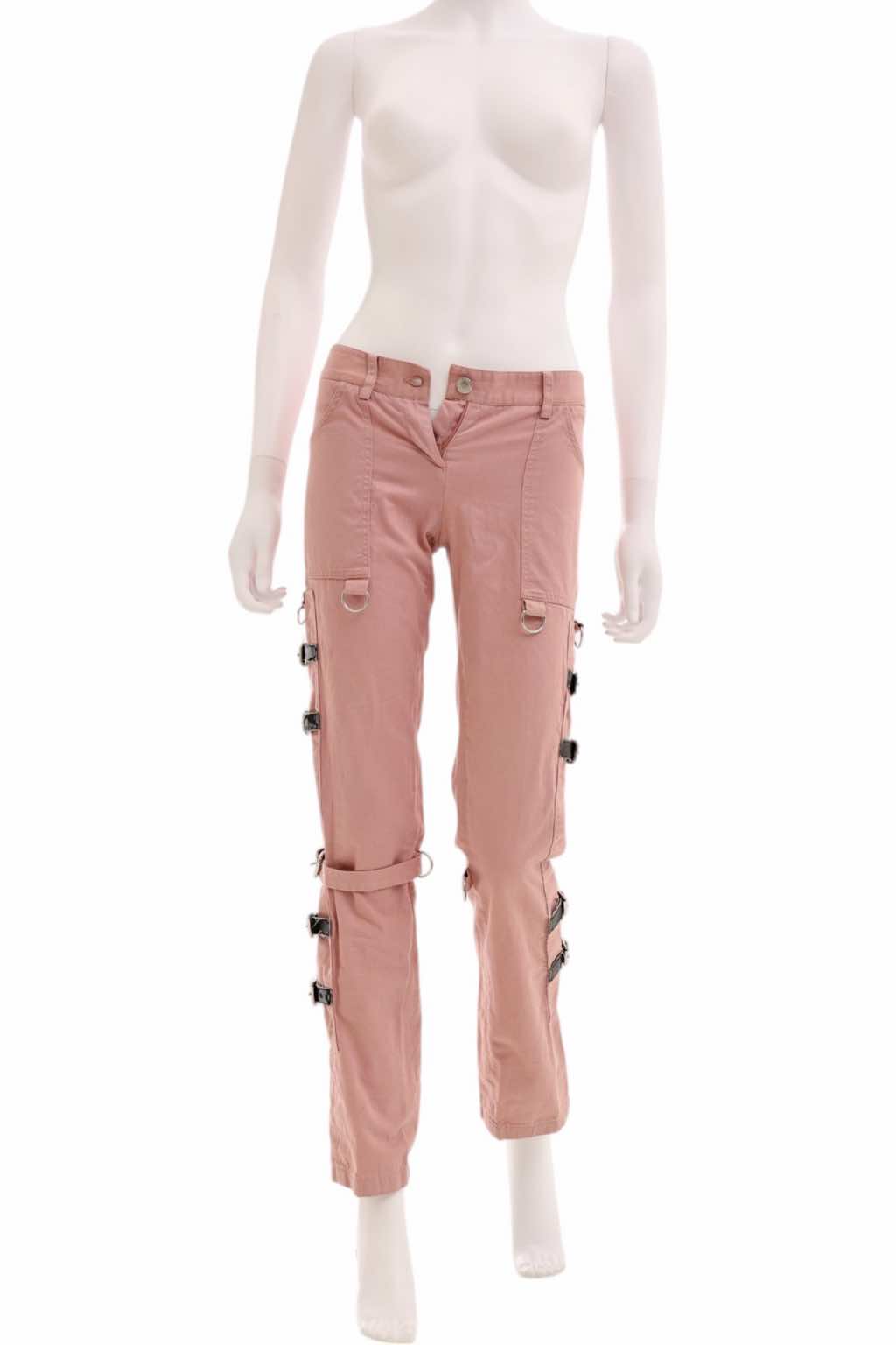 Dolce & Gabbana SEX Bondage Belted Pink Pants