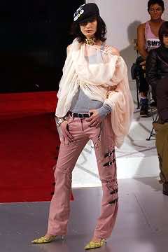 Dolce & Gabbana SEX Bondage Belted Pink Pants - Back view