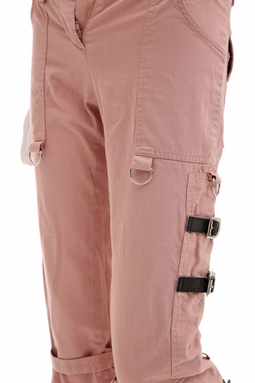 Dolce & Gabbana SEX Bondage Belted Pink Pants - Side view