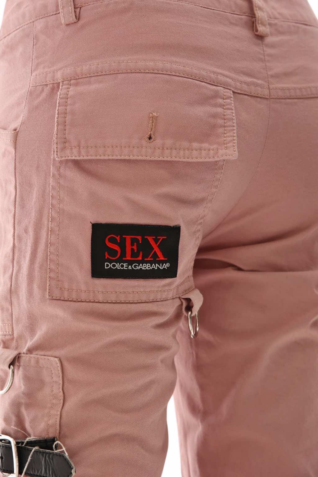 Dolce & Gabbana SEX Bondage Belted Pink Pants - Image 11